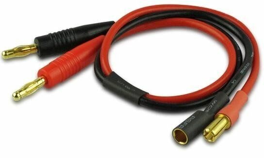 Yuki Model 610006 Battery charging cable gold contact 5,5mm 2,5mm-2 30cm