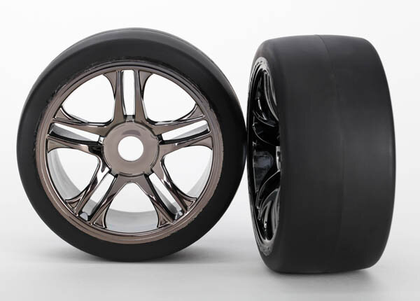 Traxxas TRX6477 Split-Spoke wheels with tyres ready glued f. XO-1 Hi (2 pcs.)