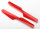 Traxxas TRX6628 Set di pale del rotore rosso (2 pezzi) per LaTrax Alias