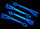 Traxxas TRX6652 LED Halterungen-Schienen blau 4Stk. für LaTrax Alias