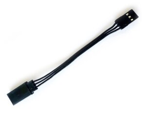 HSPEED HSPC220 Servokabel Verlängerung JR 75mm schwarz