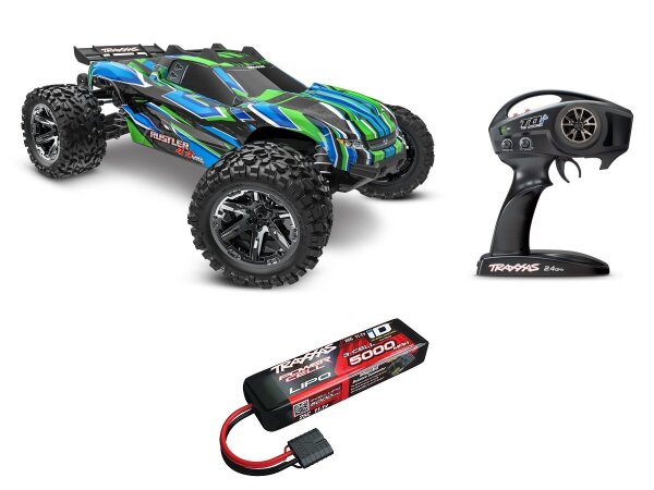 Traxxas TRX67376-4 Rustler 4x4 VXL HD Brushless TSM Stability