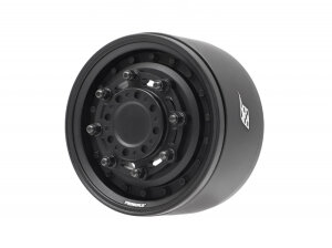 Boom Racing BRPB077MBKMBK ProBuild 1.9" COMBAT Adjustable Offset Aluminum Beadlock Wheels (2) Matte Black