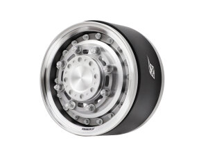 Boom Racing BRPB080PLPL ProBuild 1.9" COMBAT Adjustable Offset Aluminum Beadlock Wheels (2) Platinum/Platinum