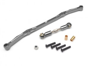 Boom Racing BR233007GM Aluminum Steering Linkage - 1 Set Gun Metal RECON G6 The Fix Certified for Axial SCX10