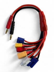 HSPEED HSPC052 Multi Ladekabel 4mm Bananen-Stecker