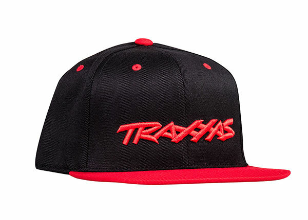 Traxxas TRX1183-BLR SNAP HAT FLAT BILL noir/rouge