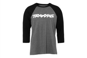 Traxxas TRX1369-L Traxx Raglan Shirt Grey/Blk Lg