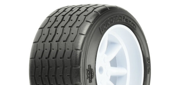 Proline 10139-17 VTA tyre rear (31mm) glued on rim white (2 pcs.)