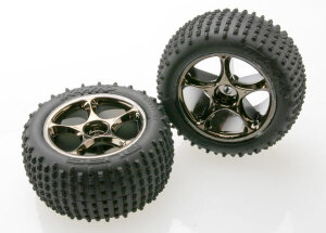 Traxxas tyres + rims mounted (2 pcs.)