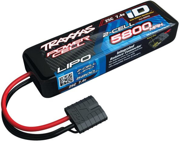 Traxxas TRX2843X Batterie LiPo 5800mAh 7,4V 2 éléments 25C (prise iD)