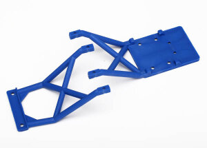 Traxxas TRX3623X SKID PLATES, Front and Rear (BLU
