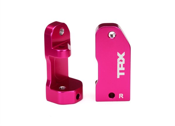 Traxxas TRX3632P Lenkhebelhalter (l+r) 30° Alu pink