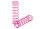 Traxxas TRX3757P Achterschokdemperveer roze (2) Rustler Stampede