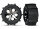 Traxxas TRX3776 Paddle tyres on rim 28 All-Star chrome black TSM rate (2 pcs.)