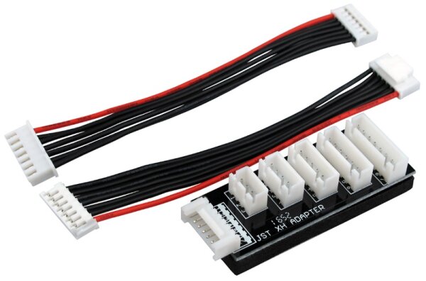 Yuki Model 703002 Balancer Adapter Board-Plate XH <-> JST Connector for 2S-6S LiPo Batteries