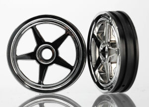 Traxxas wheels front chrome 30 Funny-Car (2 pcs.)