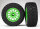 Pneumatico Traxxas su cerchio verde (2 pezzi)