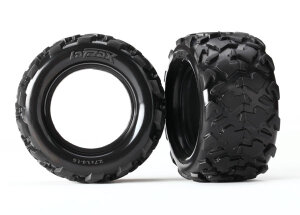 Traxxas MAXX Set Pneumatici All Terrain Su Cerchi Neri Satinati TRX8972X