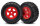 Traxxas TRX7674R Reifen auf Felge (SCT rot+G3615 re-li) (2 Stk.)