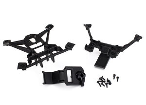 Traxxas TRX7715 Check brackets, front-rear 3x15mm BCS (4)...