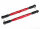 Traxxas TRX7748R Barra Toe-in X-Maxx rossa in alluminio 7075-T6