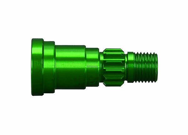 Traxxas TRX7768G Stub axle, Aluminium (Green-anodized) (1) (use only with #7750X)