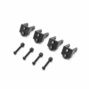 TLR - Team Losi Racing TLR314010 Aluminium Obere Stoßdämpferhalterung Schwarz: Mini LMT (4)