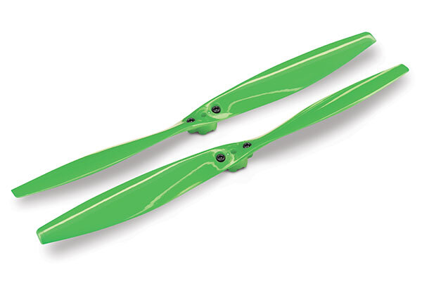 Traxxas TRX7931 Rotor blade set, green (2) (with screws) ATON