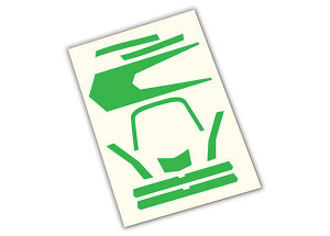 Traxxas TRX7983 stickers, hoge zichtbaarheid, groen ATON