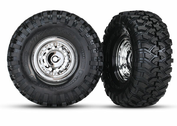 Traxxas 4172 TRX Pro-Star Chromräder (2 Stück) – Für 5,6 Cm Reifen, Hinten, 5-Speichen-Design, Leicht & Langlebig