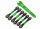 Traxxas TRX8341G Tenditori Alu verde CamberLinks 32mm v(2)/28mm h(2) Toe Lin