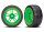 Traxxas TRX8374G Reifen auf Felgen verklebt Split-Spoke Felge grün hinten Bre (2 Stk.)