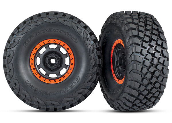 Traxxas TRX8472 Tyres mounted on rim BFGoodrich Baja KR3 tyres (2 pcs.)