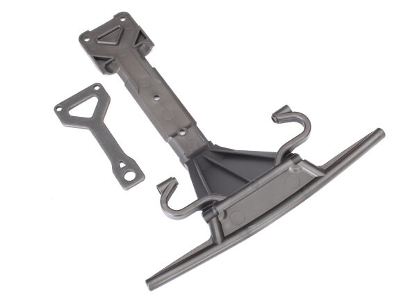 Traxxas TRX8537 Skid plate front (plastic), support plate (steel)