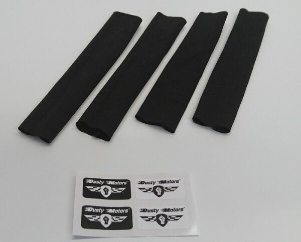 Dusty Motors TRXDSXMAXXSC Shock Absorber Covers - Shock Absorber Socks X-Maxx 6S/8S black