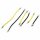 Yeah Racing YA-0452 Body Accessories Scale Rubber Tensioning Ropes (6 pcs.) (1x 5cm, 1x 7cm, 1x 12cm) for