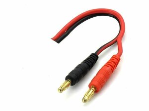 Yellow Rc YEL6007 Charging cable 4mm banana to free cable...