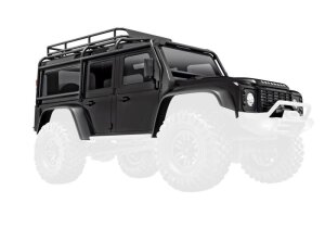 Traxxas 9712-BLK body TRX-4M Defender zwart volledig
