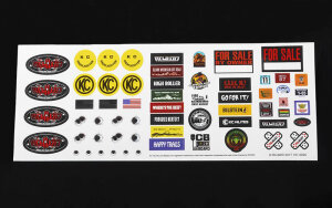 RC4WD Z-B0140 Complete Graphic Decal Set for Mojave II 2/4 Door Karosserie