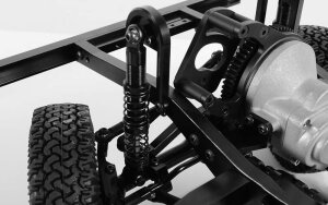 RC4WD Z-D0039 Dual Spring 80mm Scale Black Shock Absorber (Version 2)