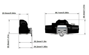 RC4WD Z-E0069 1-8 Warn Zeon 10 Treuil - Treuil à câble