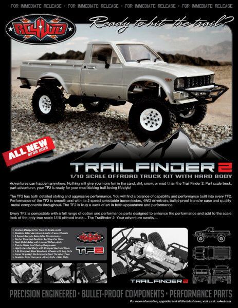 RC4WD Z-K0049 Trail Finder 2 Truck Kit w-Mojave II Karosserie Set
