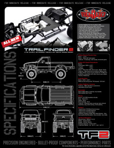 RC4WD Z-K0049 Trail Finder 2 Truck Kit w-Mojave II Carrosserie Set