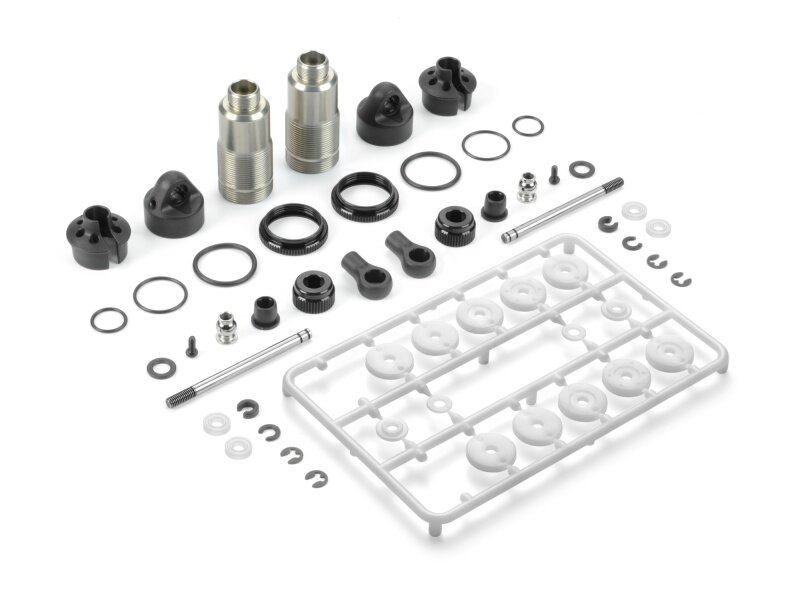 Set Ammortizzatori In Alluminio XRAY XLP2 Completo Nero Per X4 2025 - XRA308311
