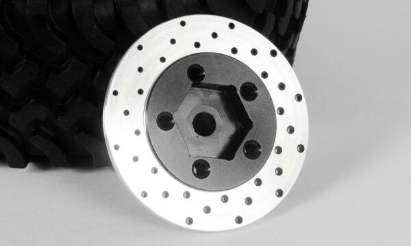 RC4WD Z-S0532 1.9 5 Lug steel wheel hex stroke with brake rotor