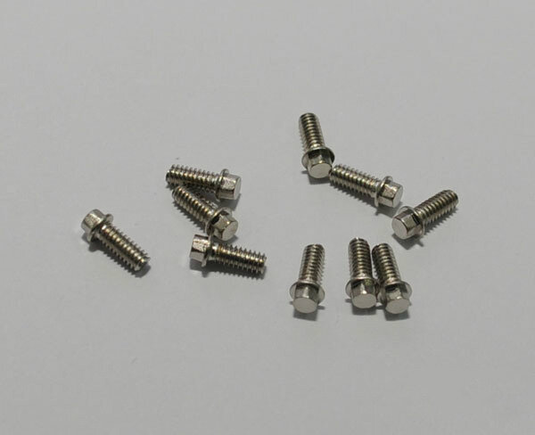 RC4WD Z-S0624 Mini bullone esagonale in scala (M2 x 5mm) (argento)