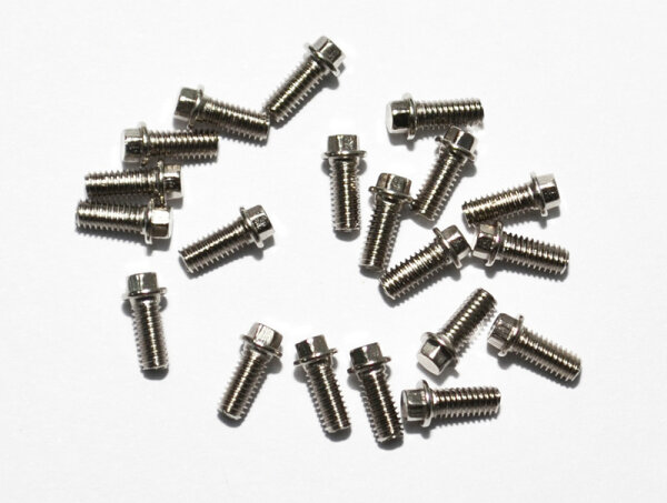 RC4WD Z-S0663 Mini Scale Hex Bolts (M2.5 x 6mm) (Silver) 20 pieces