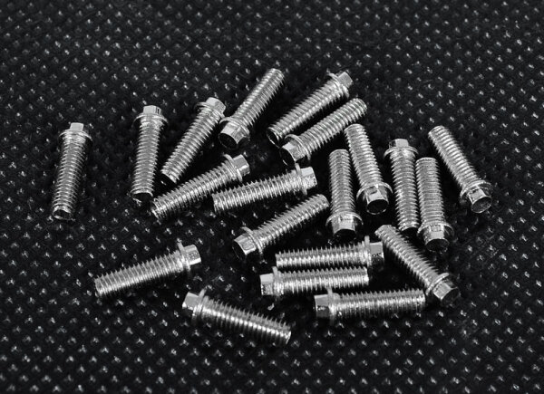 RC4WD Z-S0693 Mini bullone esagonale (M3x10mm) (argento)