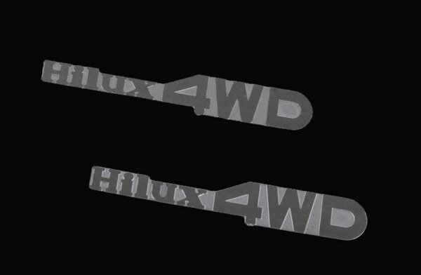 RC4WD Z-S0930 1-10 Hilux 4WD Emblem Set For Mojave and Hilux Bodywork